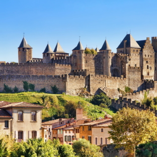 Camping Serignan Plage Herault Regio Carcassonne Middeleeuwse Stad