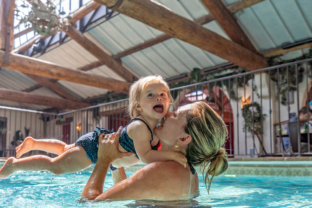 Camping Serignan Plage Herault Verwarmd Overdekt Zwembad Baby