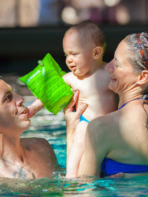 Serignan Plage Campsite Herault Babies’ Swimming Parents