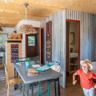 Camping Serignan Plage Herault Cabane Canardiere Premium 3 chambres Sejour Enfant