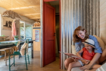 Campingplatz Serignan Plage Herault Cabane Canardiere Premium 3 Zimmer Wohnzimmer Familie