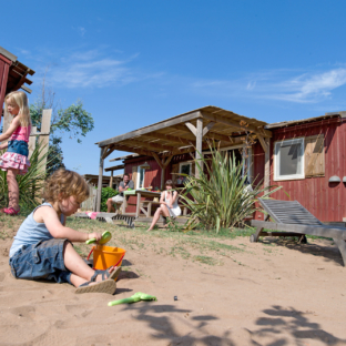 Camping Serignan Plage Herault Cabane Pecheur Premium 3 chambres Exterieur