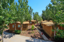 Campingplatz Serignan Plage Herault Cabane Robinson Premium 2 Zimmer Außenbereich