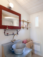 Campingplatz Serignan Plage Herault Cabane Robinson Premium 2 Zimmer Badezimmer