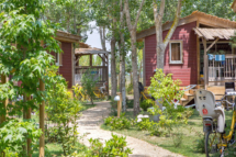 Camping Serignan Plage Herault Chalet Orpelliere 4 Fleurs 2 chambres Exterieur