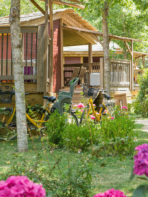 Camping Serignan Plage Herault Chalet Orpelliere 4 Fleurs 2 chambres Exterieur