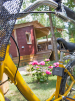 Camping Serignan Plage Herault Chalet Orpelliere 4 Fleurs 2 chambres Exterieur