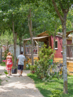 Camping Serignan Plage Herault Chalet Orpelliere 4 Fleurs 2 chambres Exterieur