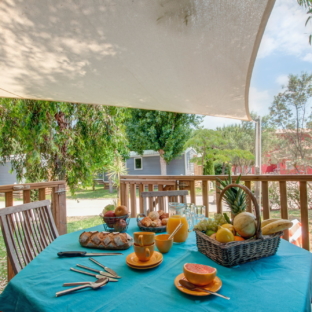 Camping Serignan Plage Herault Cottage Balneo 4 Fleurs 2 chambres Terrasse