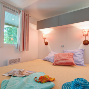 Camping Serignan Plage Herault Cottage Balneo 4 Fleurs 2 chambres Chambre parentale