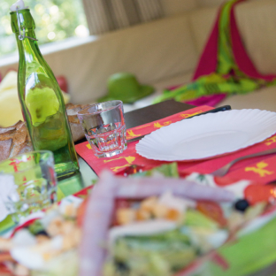 Camping Serignan Plage Herault Cottage Languedoc 2 Fleurs 2 chambres Sejour