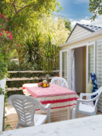 Camping Serignan Plage Herault Cottage Occitanie 3 Fleurs 2 chambres Terrasse