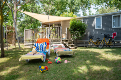 Camping Serignan Plage Herault Cottage Patio 4 Fleurs 3 chambres Exterieur