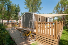 Camping Serignan Plage Herault Cottage PMR 3 Fleurs 2 chambres Chambre Exterieur Rampe