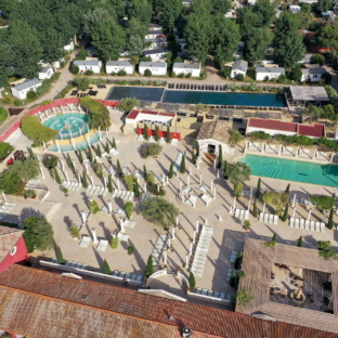 Campingplatz Serignan Plage Herault Luftaufnahme Balneo