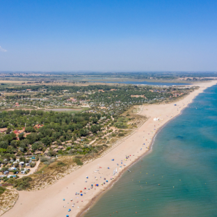 Camping Serignan Plage Herault Plage Cote Mer Vue Aerienne