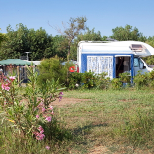 Camping Serignan Plage Herault Emplacement Plage 2 Fleurs Camping car