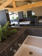 Campingplatz Serignan Plage Herault Stellplatz „Strand“ 2 Blumen Sanitäranlage