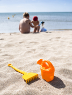 Serignan Plage Campsite Herault Beach Children Rake Watering Can
