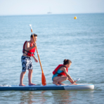 Serignan Plage Campsite Herault Beach Stand up paddle boarding Children