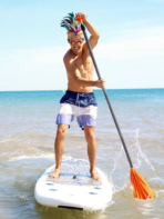 Serignan Plage Campsite Herault Beach Stand up Paddle Boarding Men