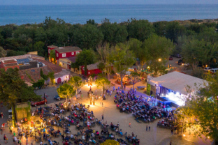 Camping Serignan Plage Herault Soirées Spectacle Vue aerienne Animations